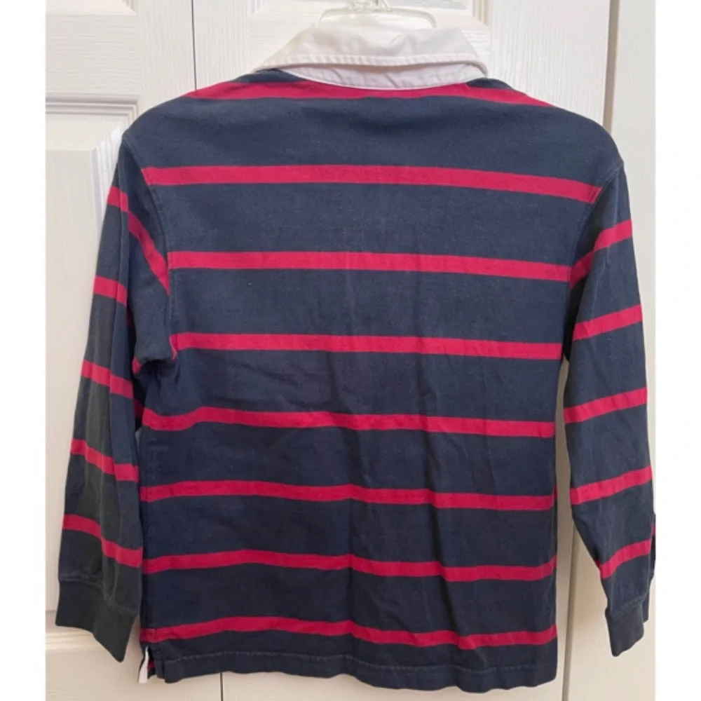 ✨Boys Old Navy Striped Long Sleeve Collared Polo Shirt Top